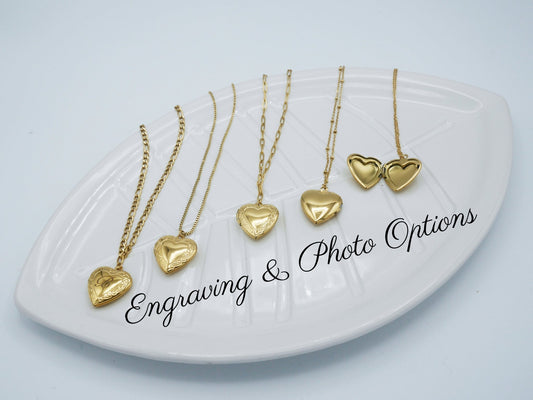Exquisite Photo Locket Necklaces - Personalized & Engraved - Elm Studio