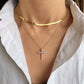 Cubic Zirconia Cross Pendant - Elm Studio