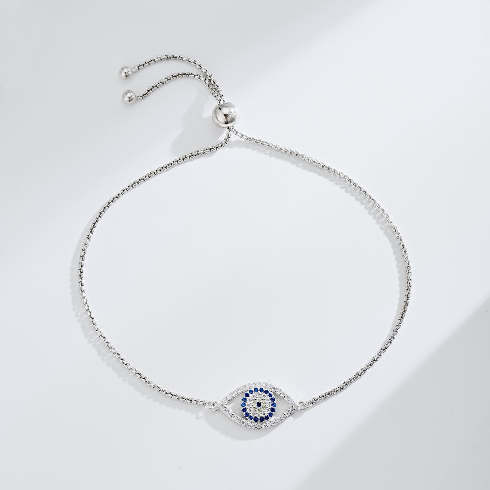 Rolo Evil Eye Slider Bracelet - Elm Studio