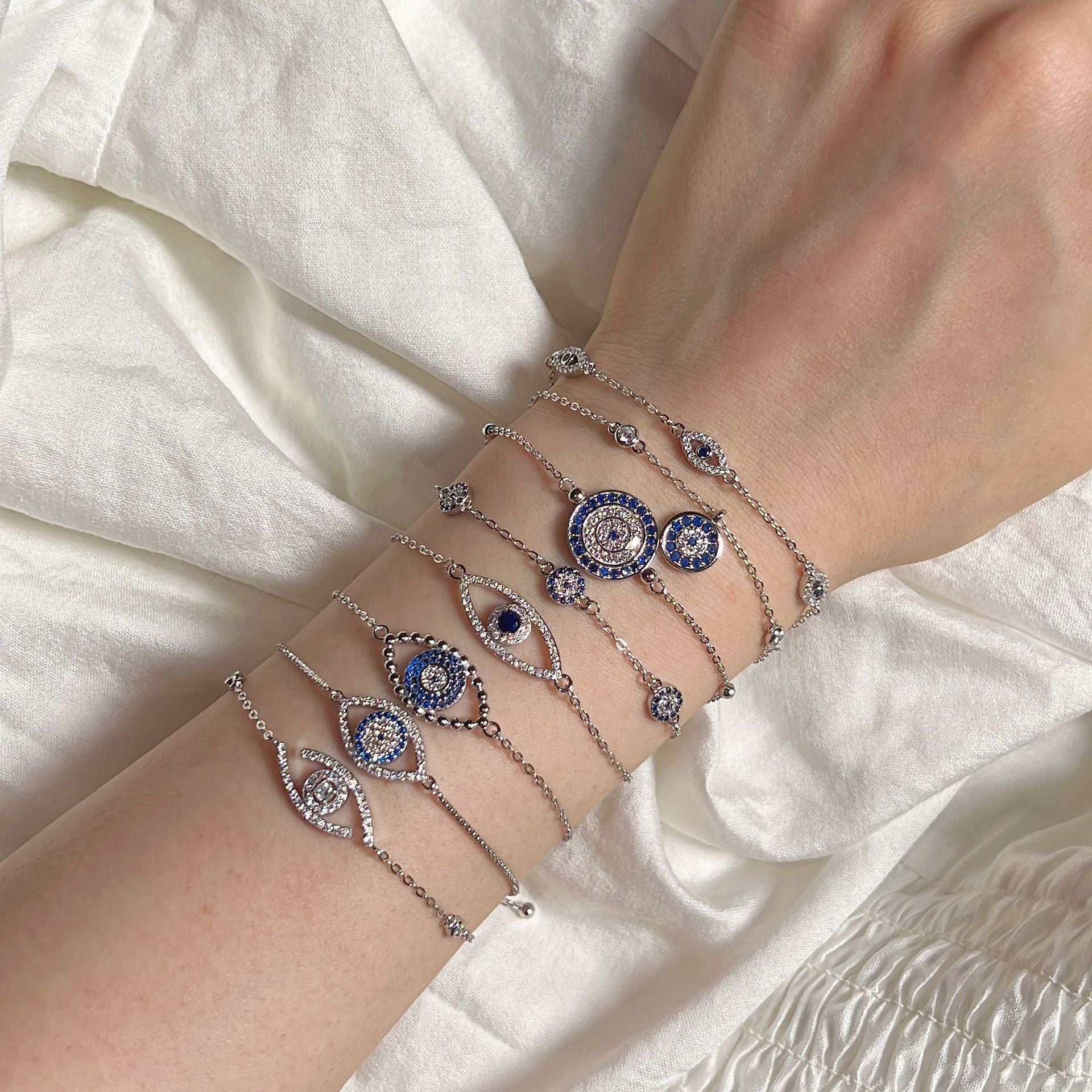 Dangle Evil Eye Bracelet - Elm Studio