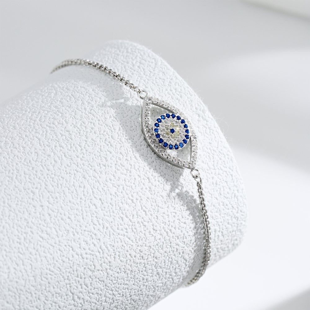 Silver zirconia bracelet