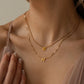 Emanco stainless steel DIY letter necklace niche premium collarbone chain European and American popular box chain jewelry wholesale