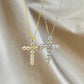 Cubic Zirconia Cross Pendant - Elm Studio