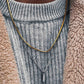 Box Chain Tag Necklace