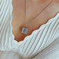 Book Locket Necklace with Customized Engraving, Vintage Silver Pendant with Picture and Initials, Graduation and Proposal Jewelry Gift.