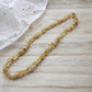 Citrine Necklace, Citrine Choker, Citrine Jewelry, Beaded Necklace, Chip Choker,November Birthstone