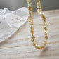Citrine Necklace, Citrine Choker, Citrine Jewelry, Beaded Necklace, Chip Choker,November Birthstone