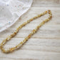 Citrine Necklace, Citrine Choker, Citrine Jewelry, Beaded Necklace, Chip Choker,November Birthstone