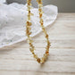 Citrine Necklace, Citrine Choker, Citrine Jewelry, Beaded Necklace, Chip Choker,November Birthstone