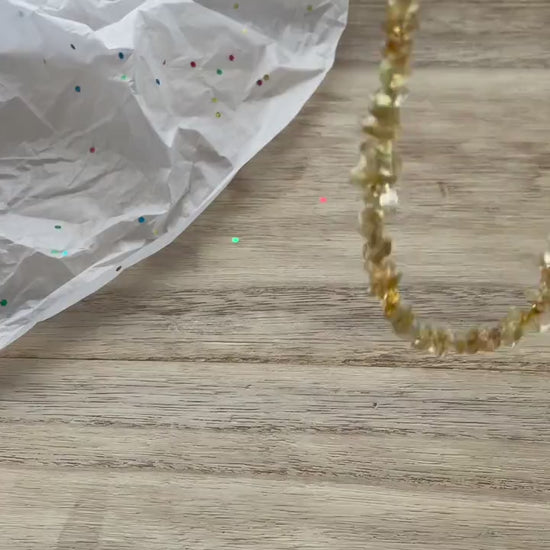 Citrine Necklace, Citrine Choker, Citrine Jewelry, Beaded Necklace, Chip Choker,November Birthstone