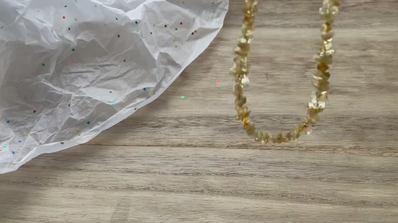 Citrine Necklace, Citrine Choker, Citrine Jewelry, Beaded Necklace, Chip Choker,November Birthstone